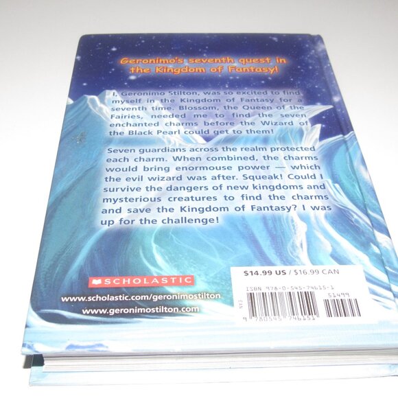 Geronimo Stilton THE ENCHANTED CHARMS Color Illustrated Scholastc Hardcover Book - Picture 3 of 4